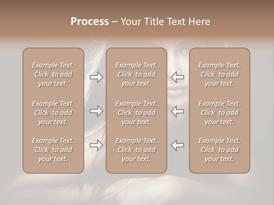 Perfect Dark Hair PowerPoint Template