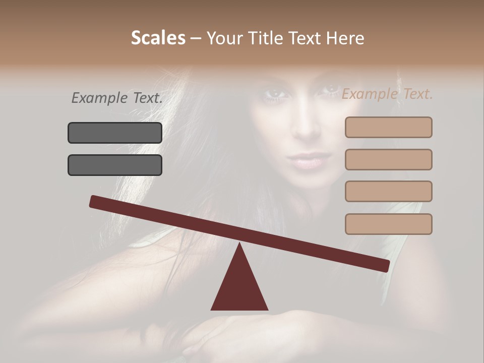 Perfect Dark Hair PowerPoint Template
