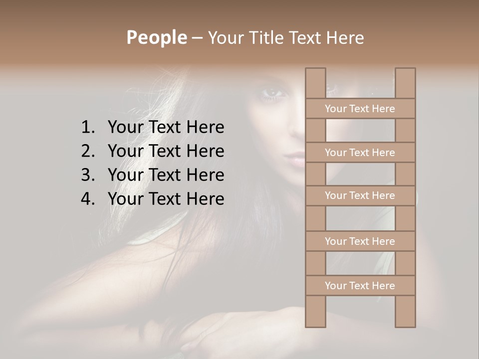 Perfect Dark Hair PowerPoint Template