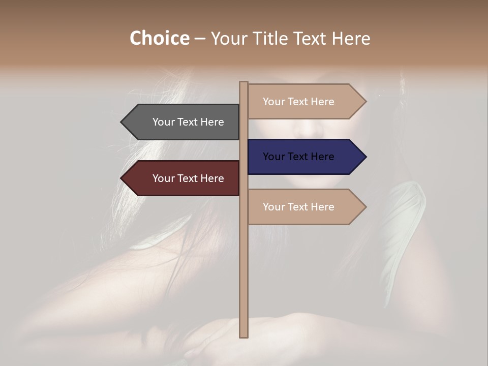 Perfect Dark Hair PowerPoint Template