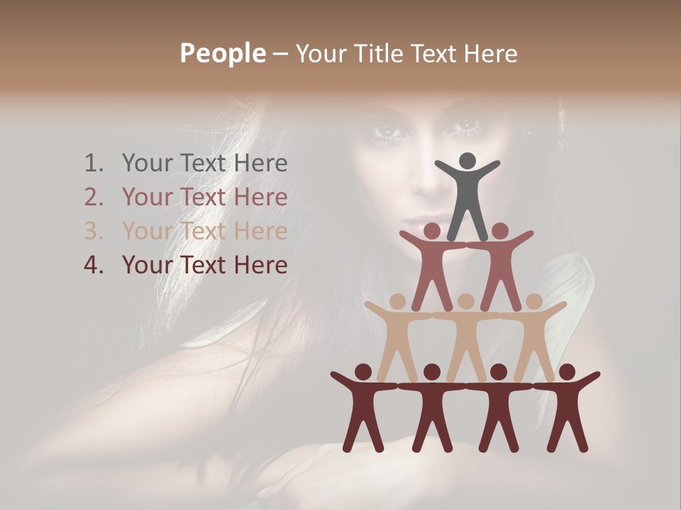 Perfect Dark Hair PowerPoint Template
