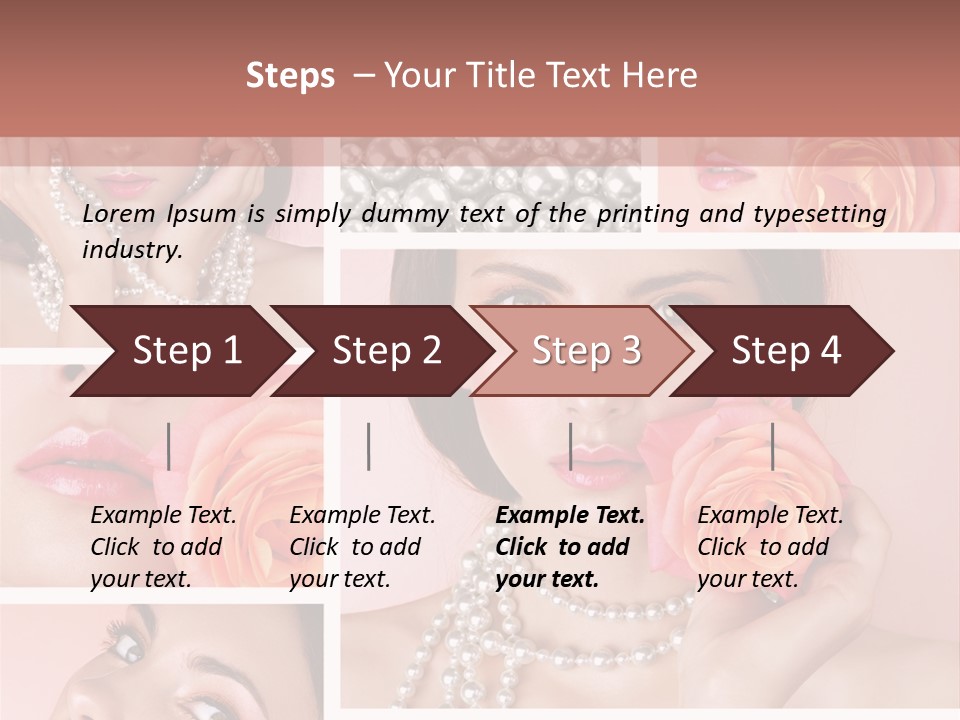 Flower Glamour Beautiful PowerPoint Template