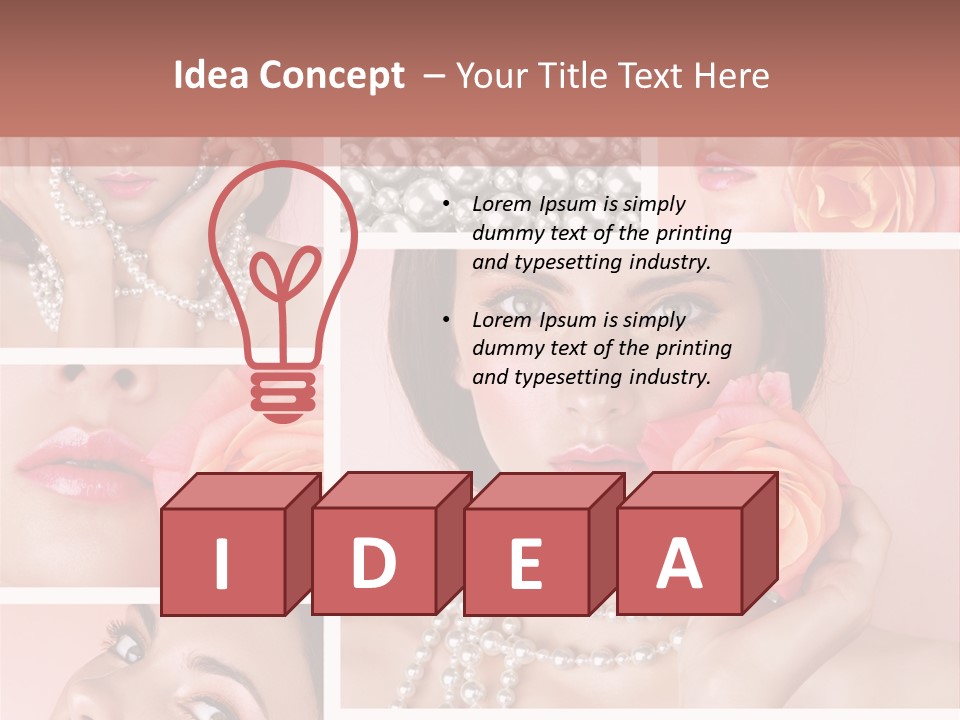 Flower Glamour Beautiful PowerPoint Template