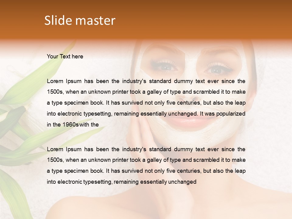 Girl White Health PowerPoint Template