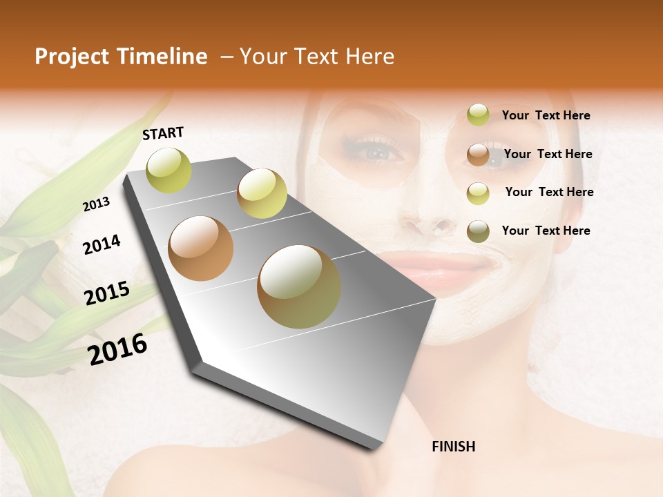 Girl White Health PowerPoint Template