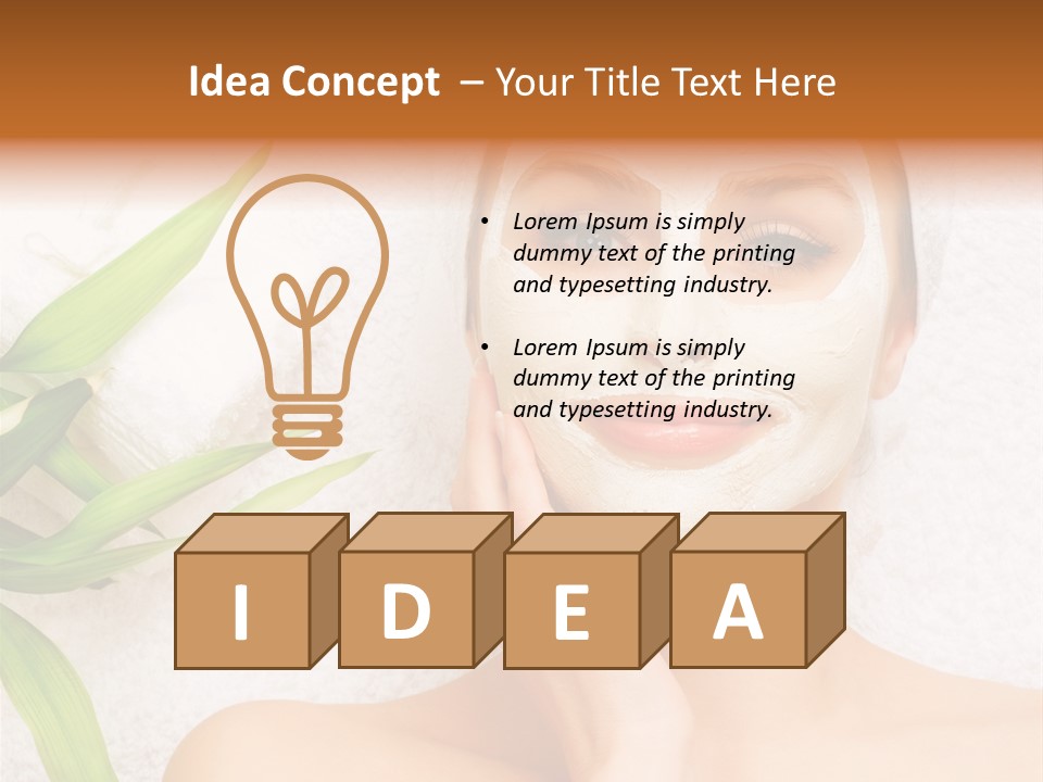 Girl White Health PowerPoint Template