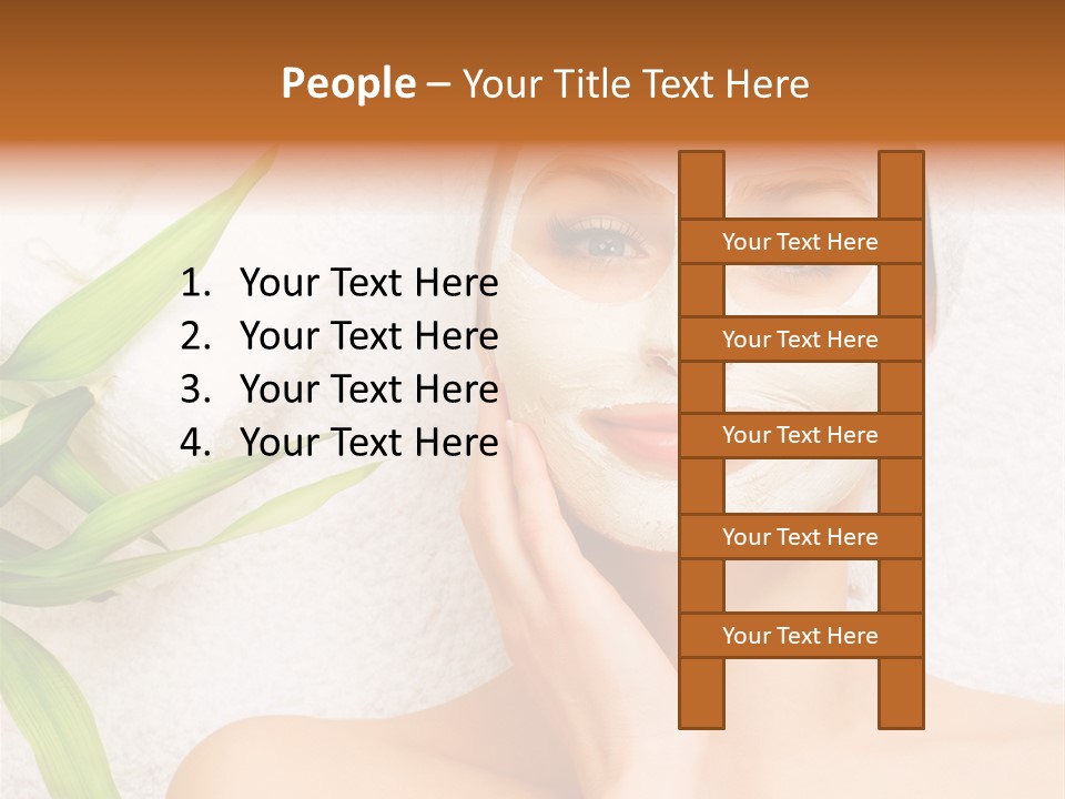 Girl White Health PowerPoint Template