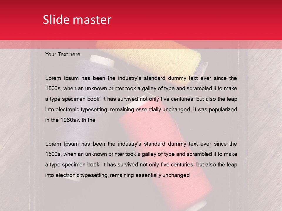 Vintage Old Thread PowerPoint Template