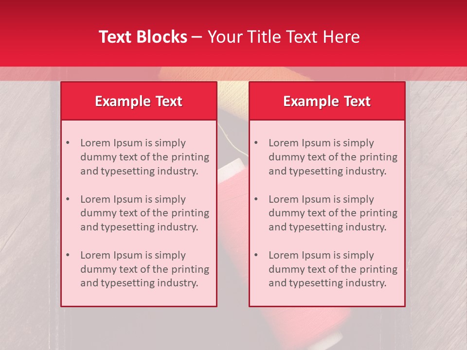 Vintage Old Thread PowerPoint Template