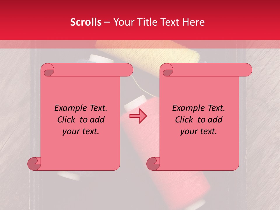 Vintage Old Thread PowerPoint Template