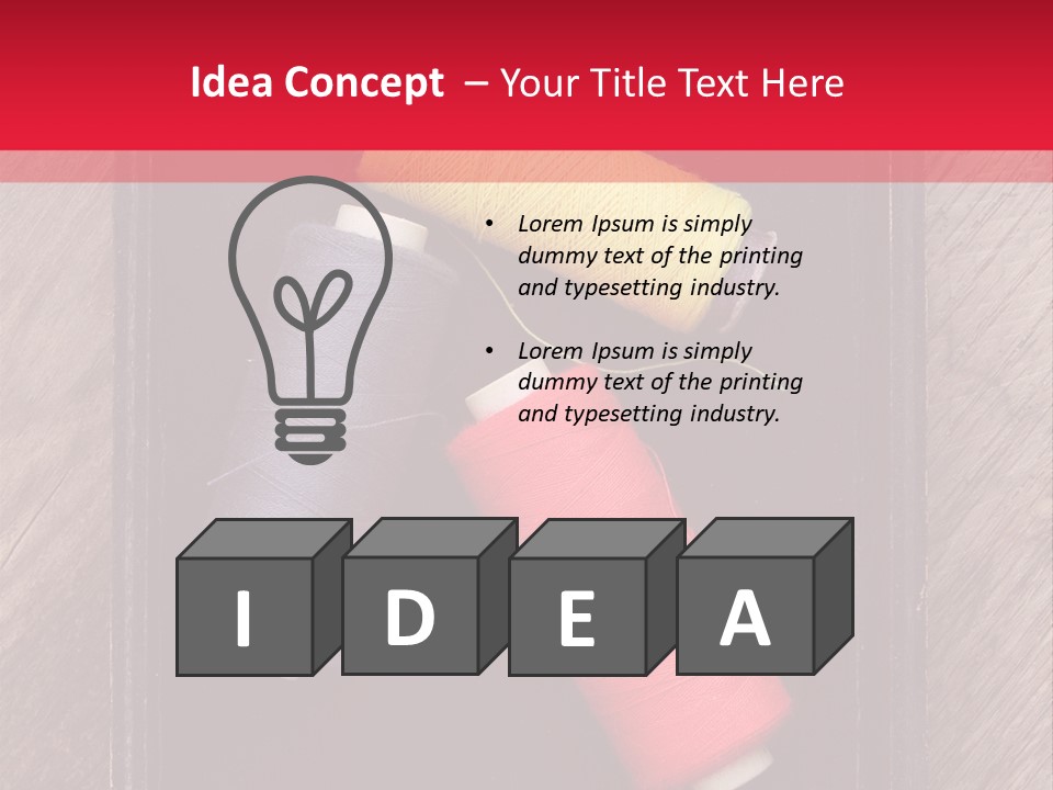 Vintage Old Thread PowerPoint Template