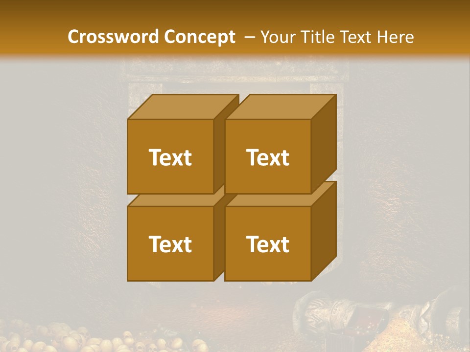 Fantasy Treasure Gold PowerPoint Template