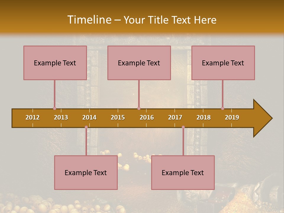 Fantasy Treasure Gold PowerPoint Template