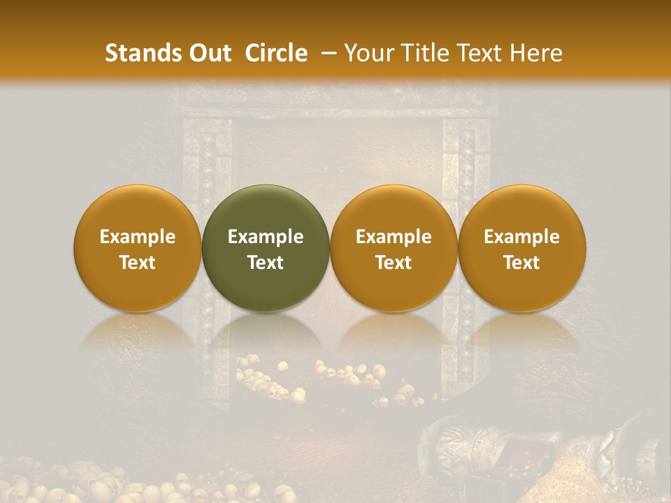 Fantasy Treasure Gold PowerPoint Template