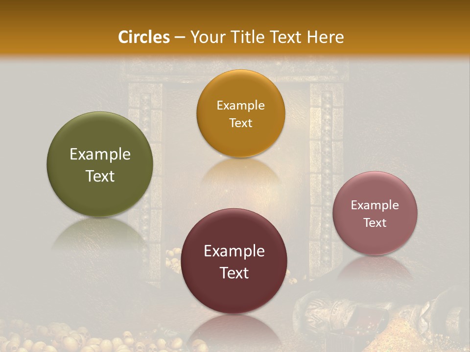 Fantasy Treasure Gold PowerPoint Template