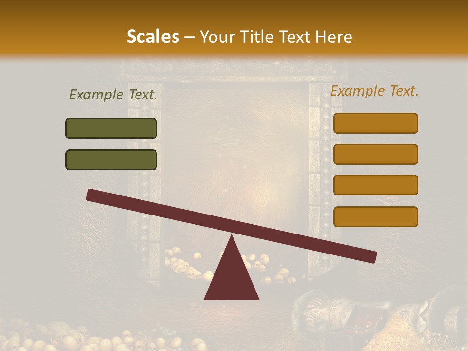 Fantasy Treasure Gold PowerPoint Template