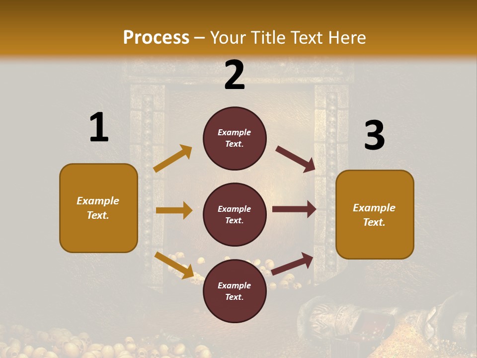 Fantasy Treasure Gold PowerPoint Template