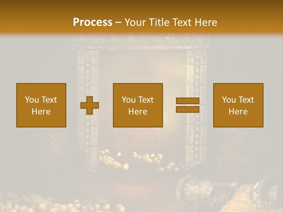 Fantasy Treasure Gold PowerPoint Template