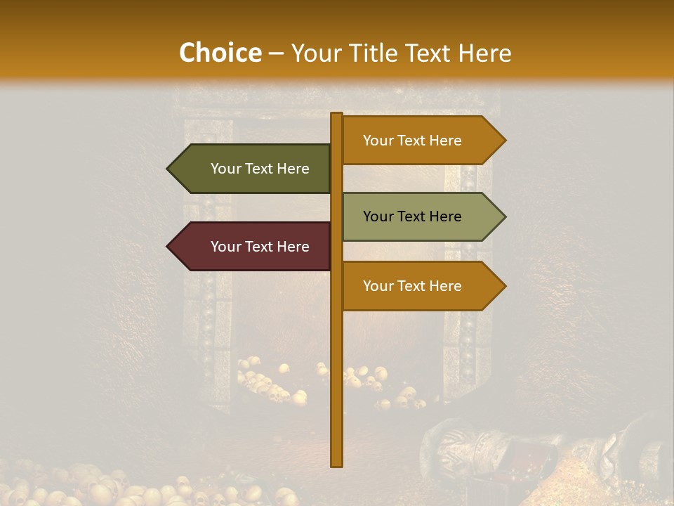 Fantasy Treasure Gold PowerPoint Template