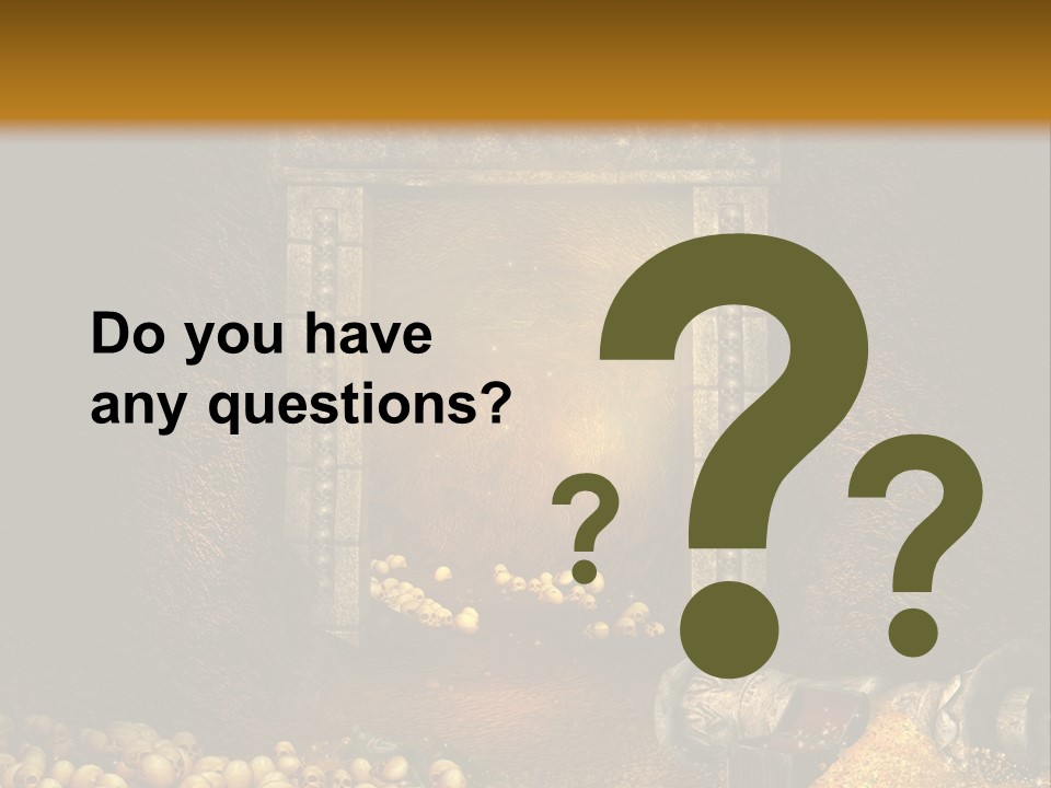 Fantasy Treasure Gold PowerPoint Template