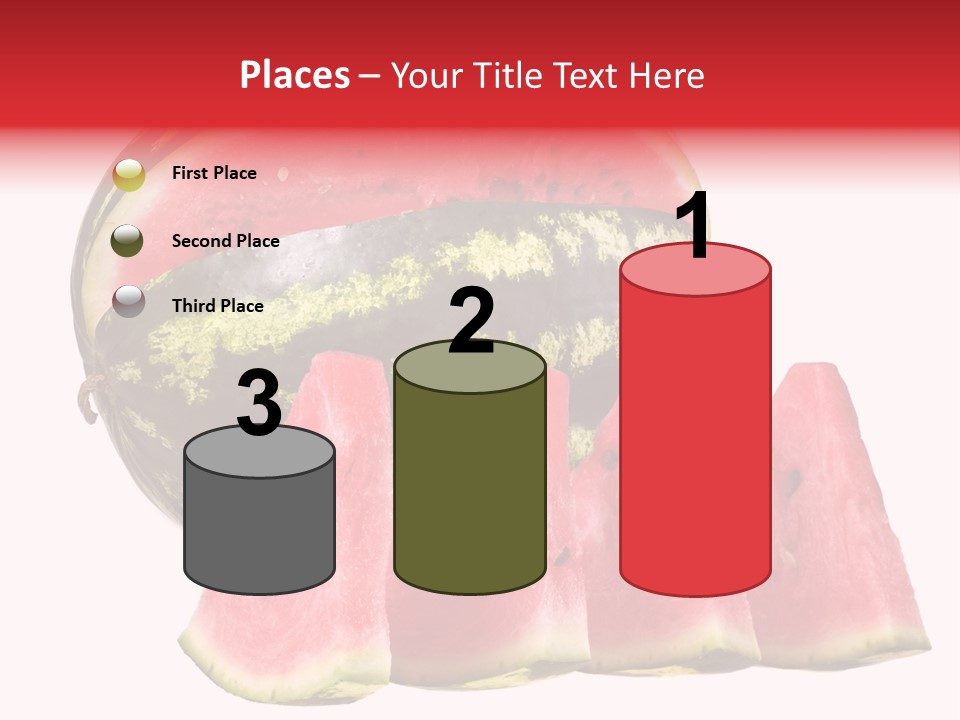 Watermelon Texture Fresh PowerPoint Template