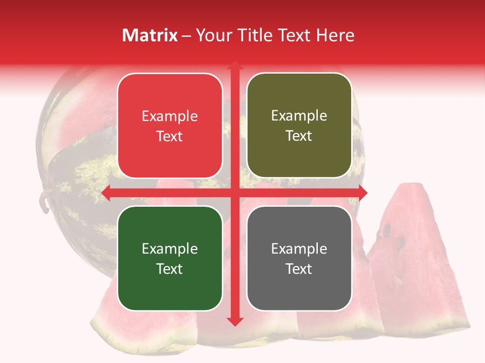 Watermelon Texture Fresh PowerPoint Template