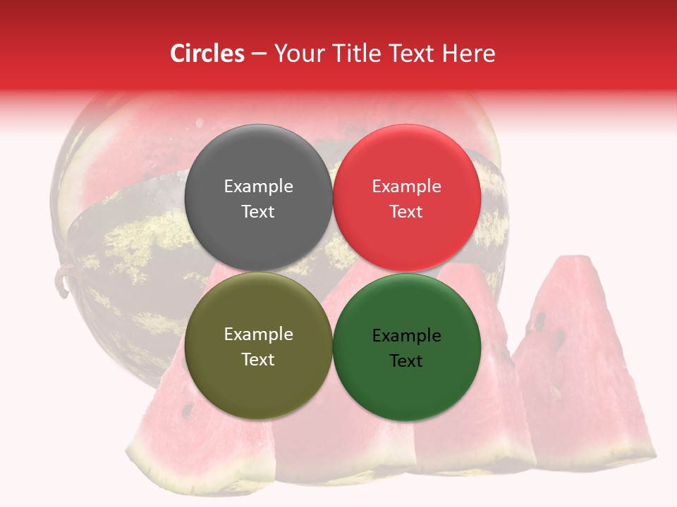 Watermelon Texture Fresh PowerPoint Template