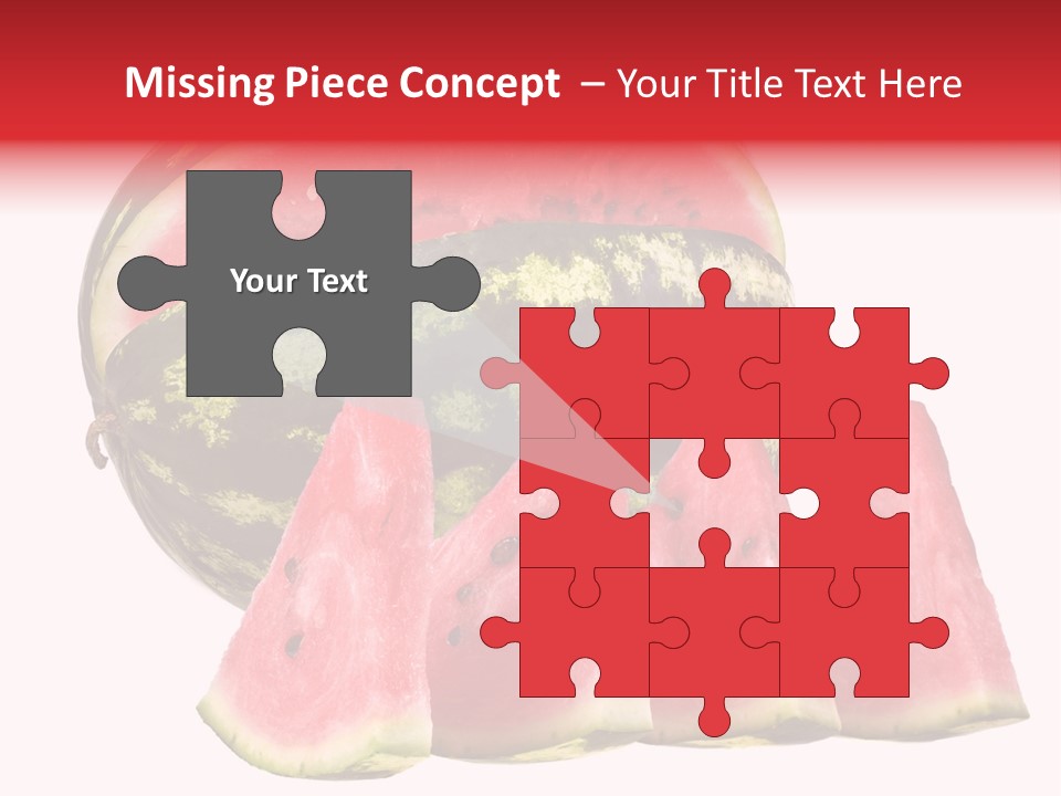 Watermelon Texture Fresh PowerPoint Template