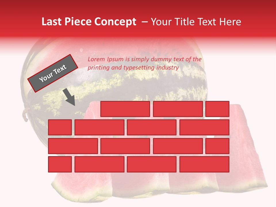 Watermelon Texture Fresh PowerPoint Template