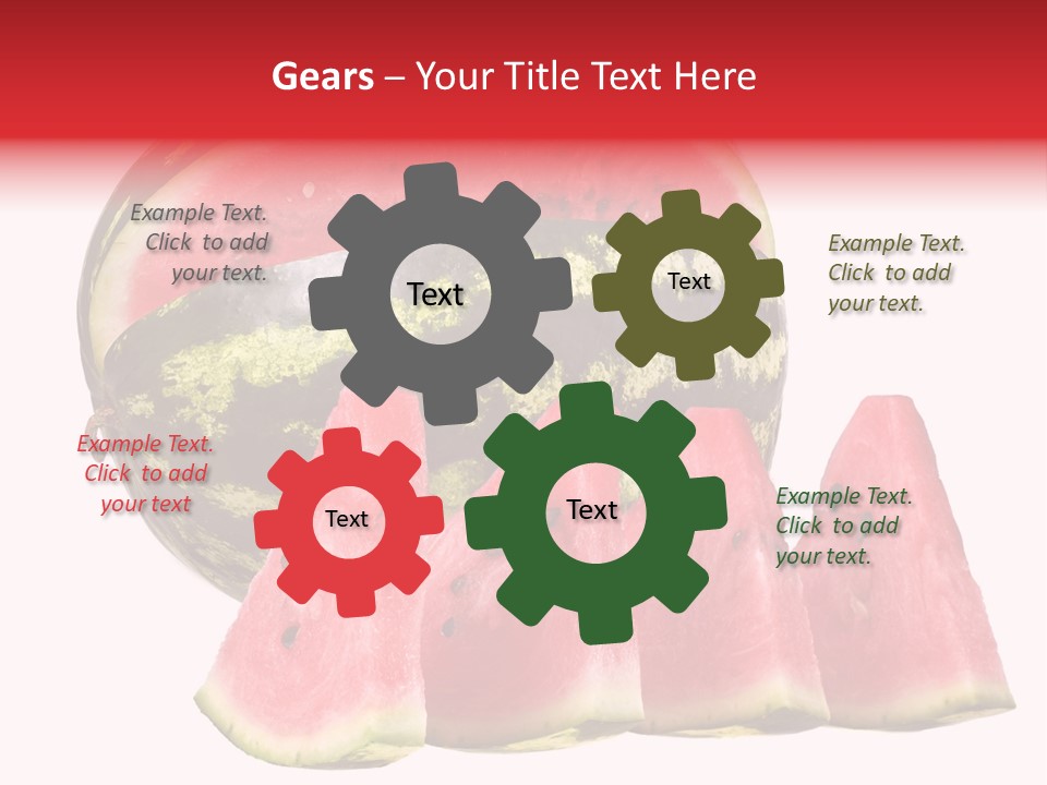 Watermelon Texture Fresh PowerPoint Template