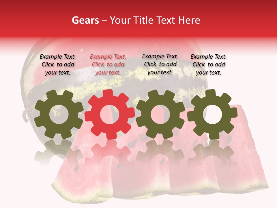 Watermelon Texture Fresh PowerPoint Template