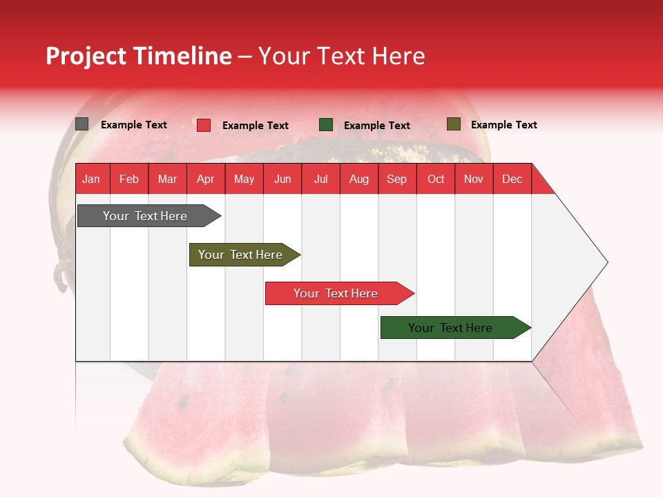 Watermelon Texture Fresh PowerPoint Template
