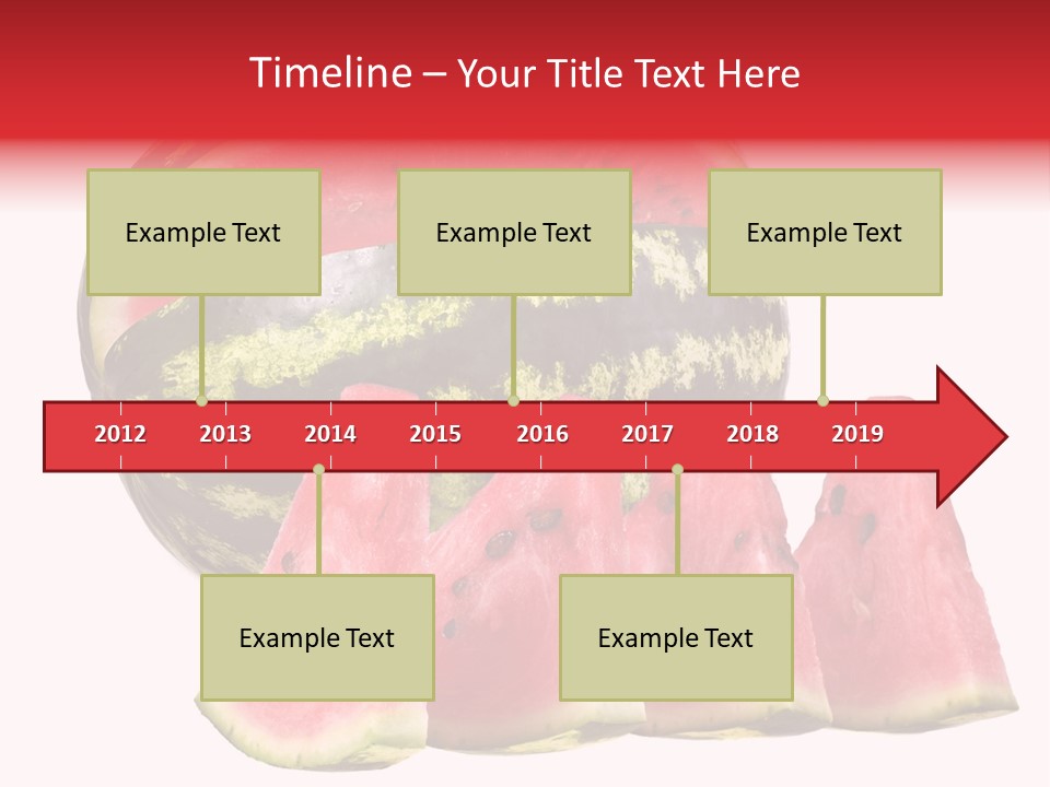 Watermelon Texture Fresh PowerPoint Template