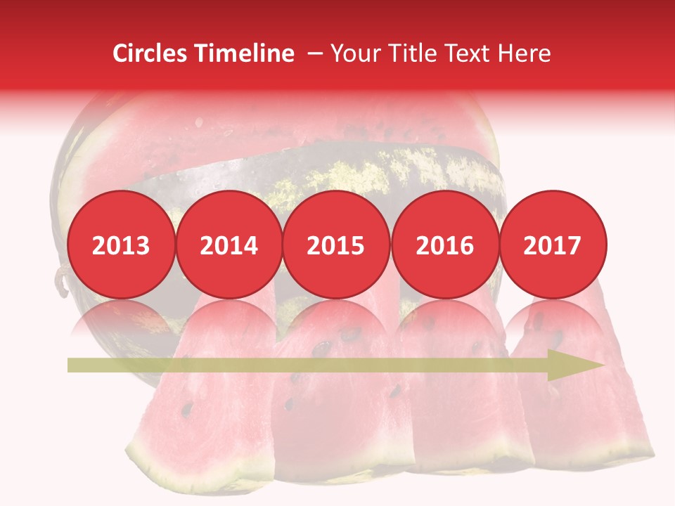 Watermelon Texture Fresh PowerPoint Template