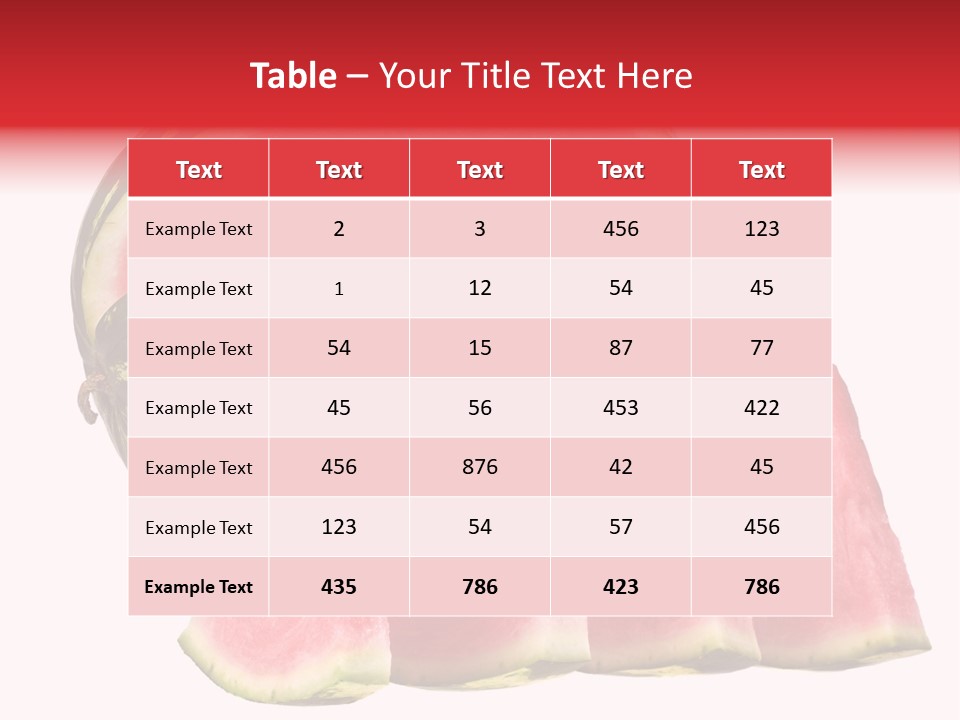 Watermelon Texture Fresh PowerPoint Template