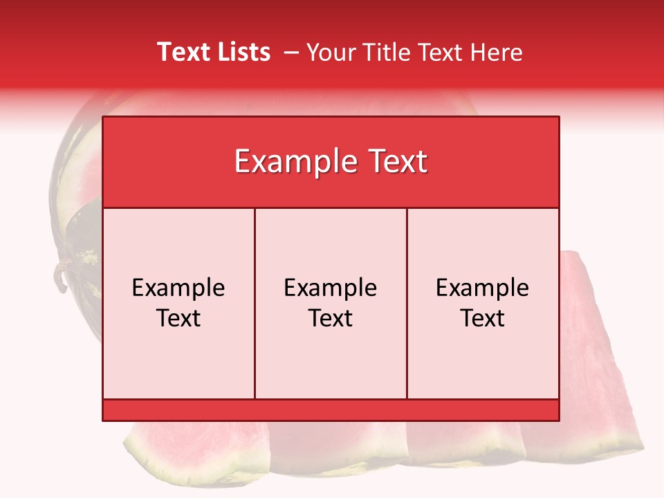 Watermelon Texture Fresh PowerPoint Template