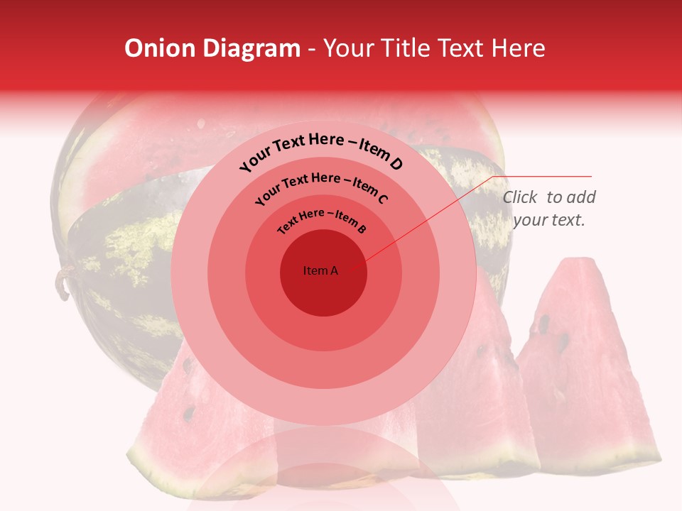 Watermelon Texture Fresh PowerPoint Template