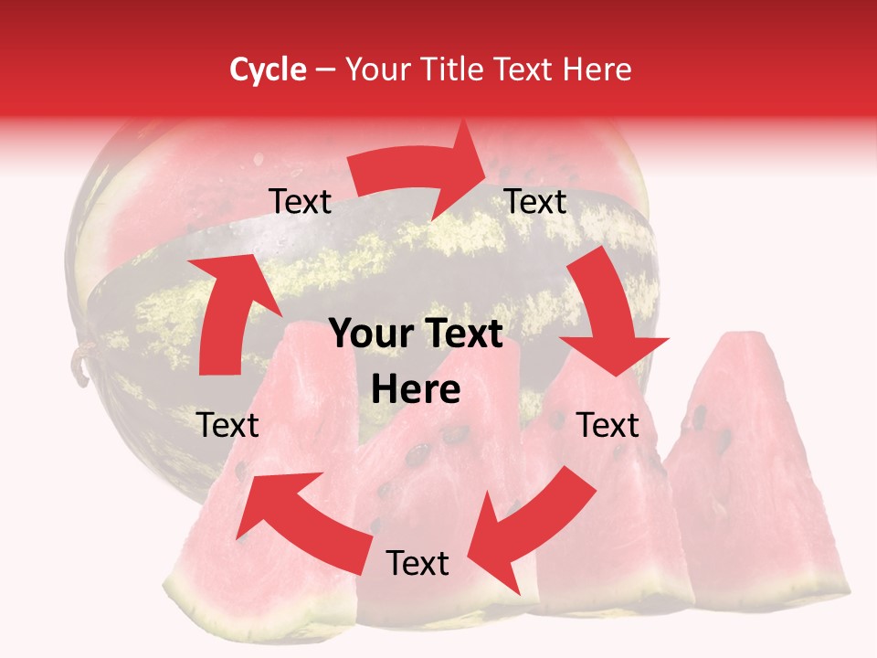 Watermelon Texture Fresh PowerPoint Template
