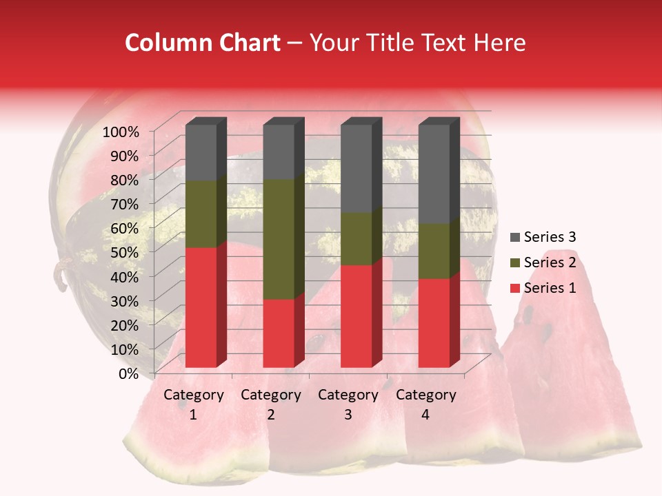 Watermelon Texture Fresh PowerPoint Template