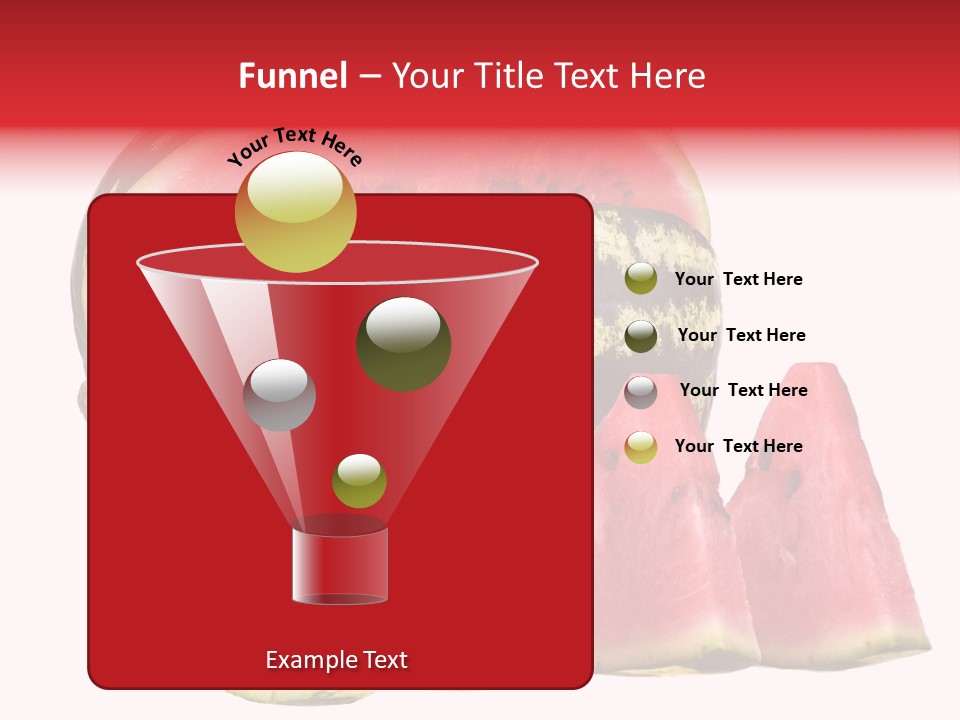 Watermelon Texture Fresh PowerPoint Template