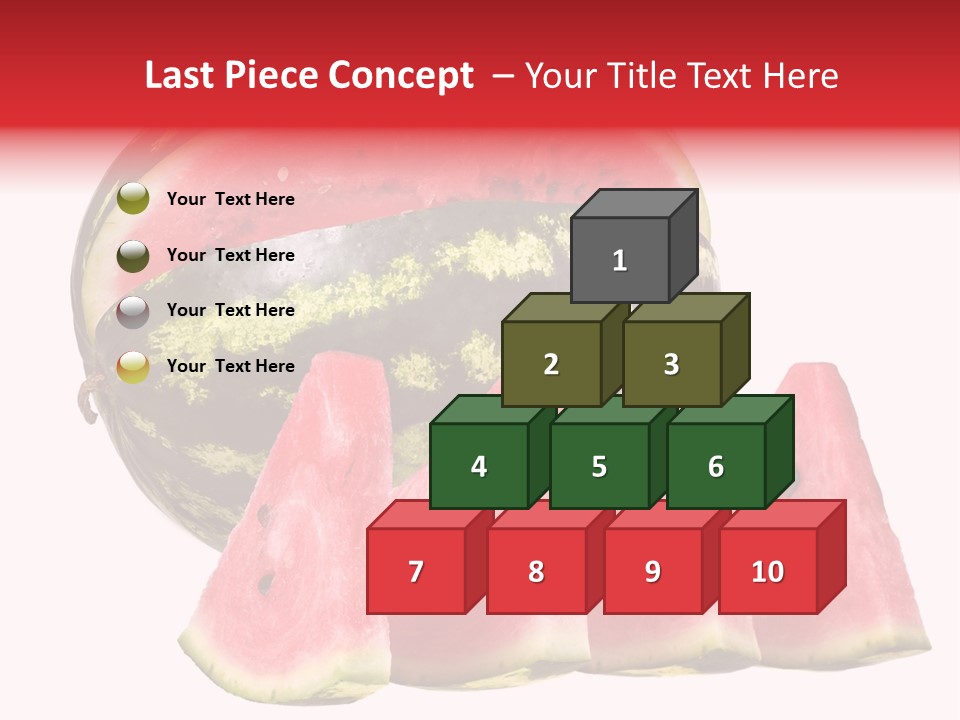 Watermelon Texture Fresh PowerPoint Template