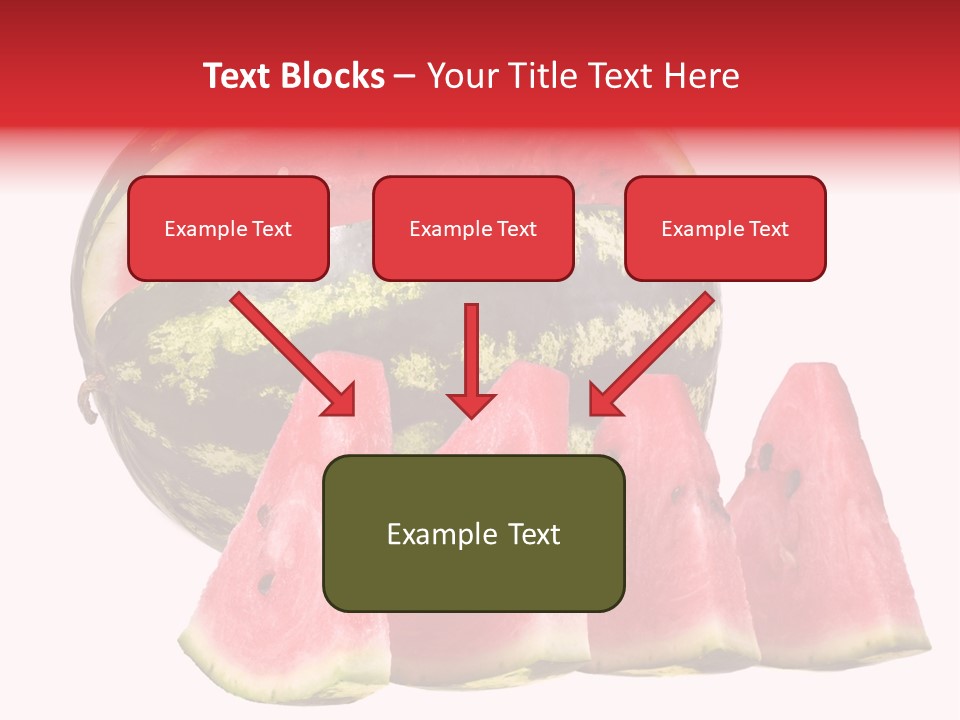 Watermelon Texture Fresh PowerPoint Template