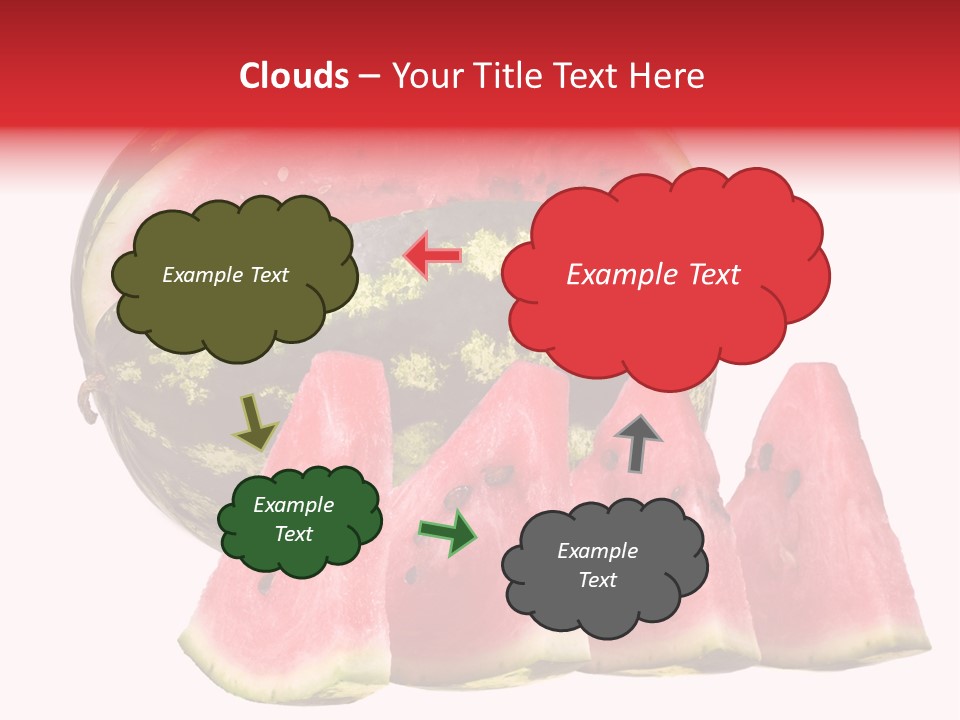 Watermelon Texture Fresh PowerPoint Template