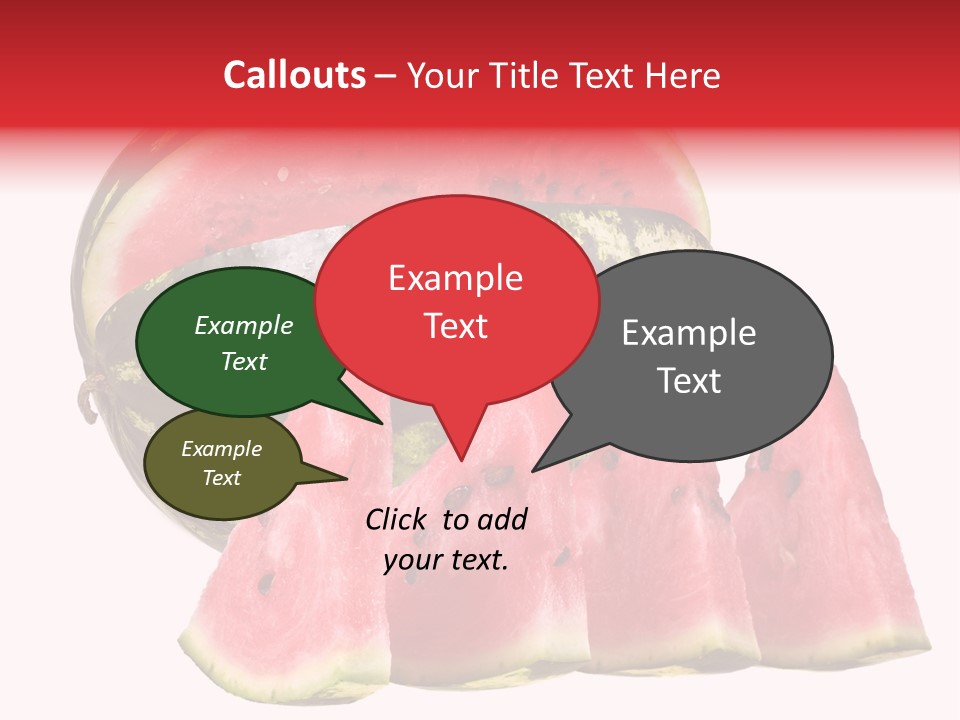 Watermelon Texture Fresh PowerPoint Template