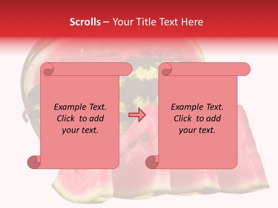 Watermelon Texture Fresh PowerPoint Template