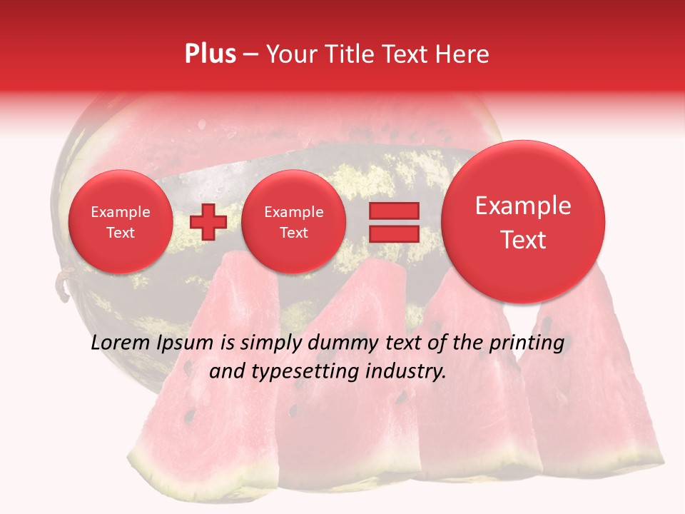 Watermelon Texture Fresh PowerPoint Template