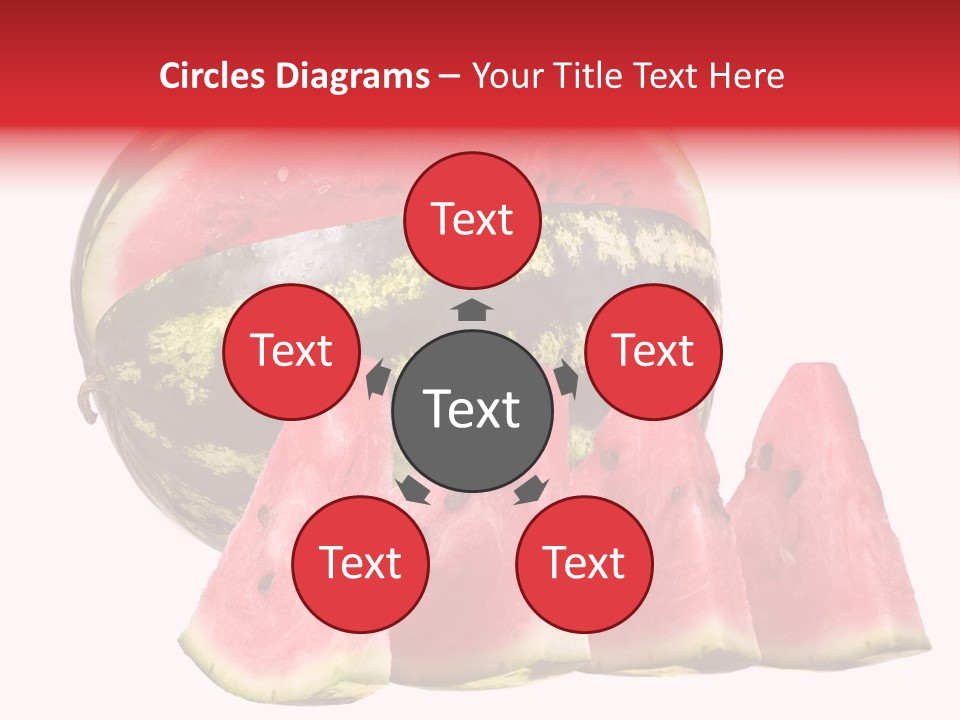 Watermelon Texture Fresh PowerPoint Template