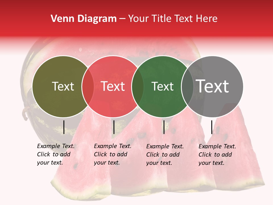 Watermelon Texture Fresh PowerPoint Template