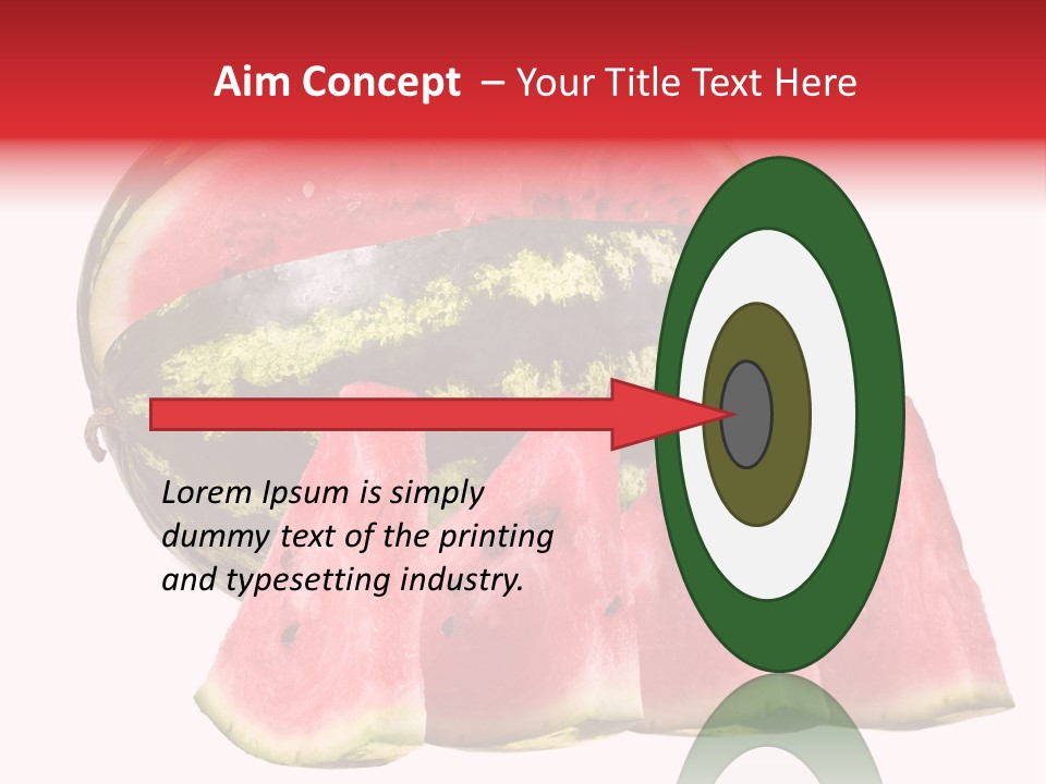 Watermelon Texture Fresh PowerPoint Template
