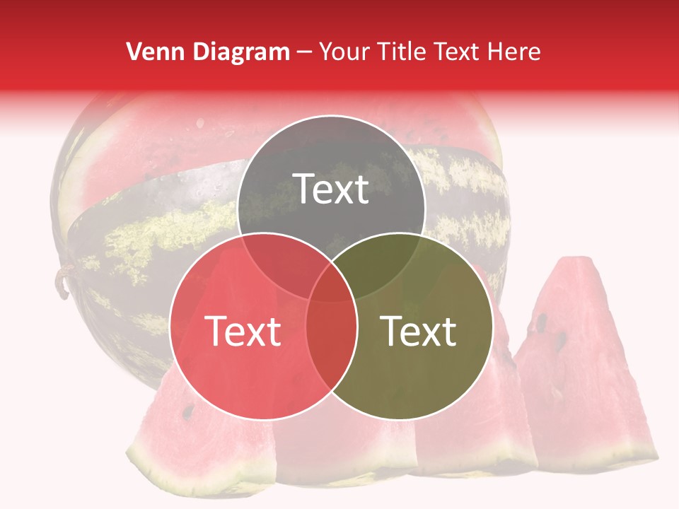 Watermelon Texture Fresh PowerPoint Template